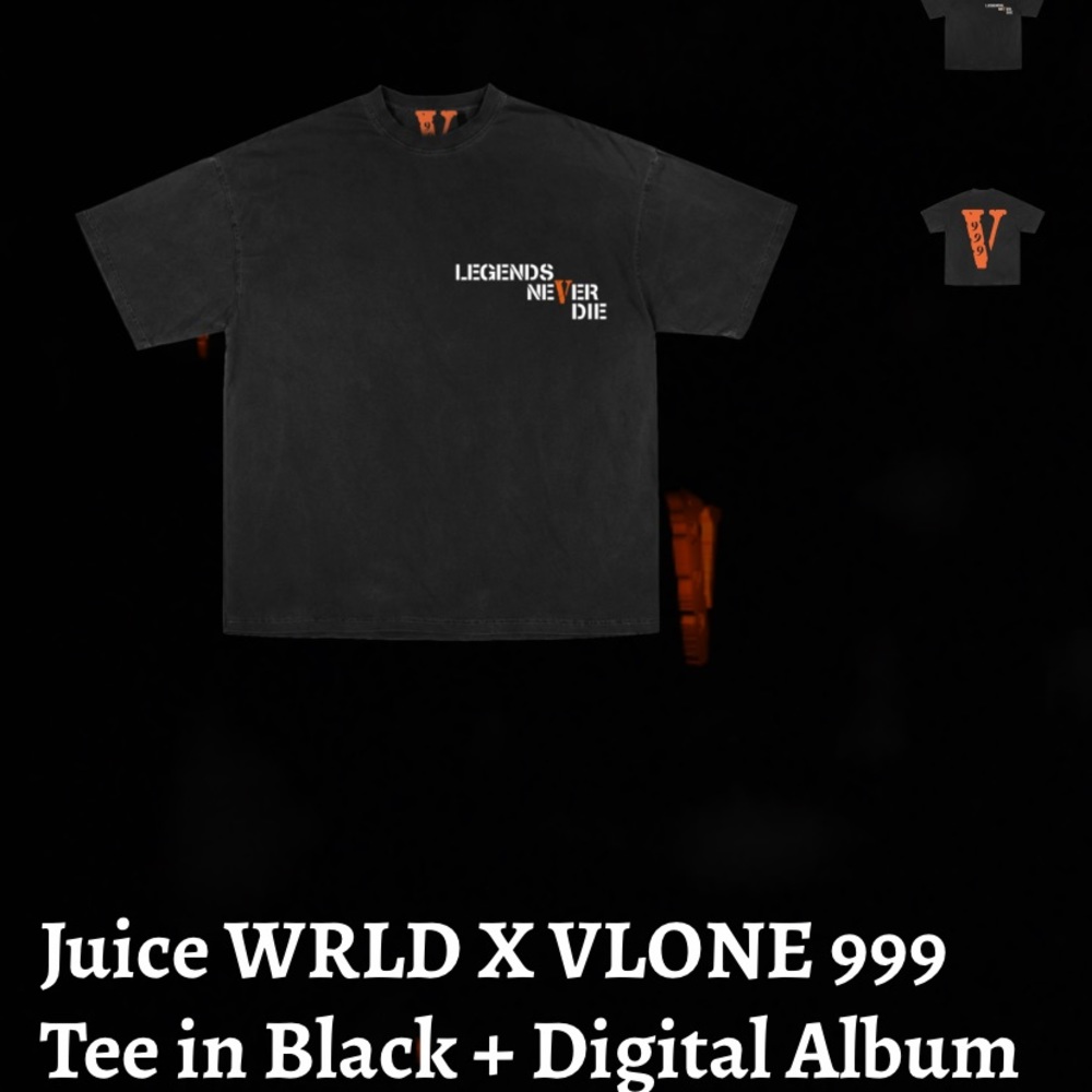 Juice WRLD X VLONE 999 Tee in Black